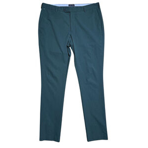 Peter Millar Crown Crafted Surge Performance Pants 36x34 Green Stretch Trousers